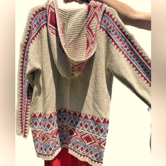 Lucky brand hooded cardigan with pockets, size M - Picture 4 of 5